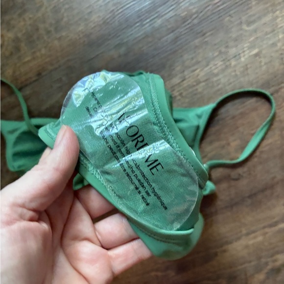 ADORE ME swim Morgan Contour one-piece swimsuit ivy green bow NWT sz XL - Picture 11 of 15